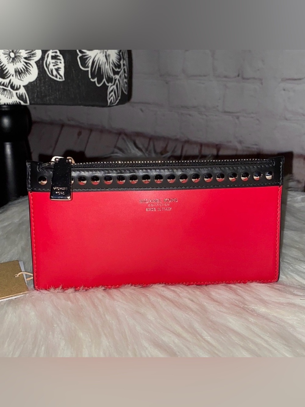 Michael Kors Collection Large Zip CC Pouch Wallet